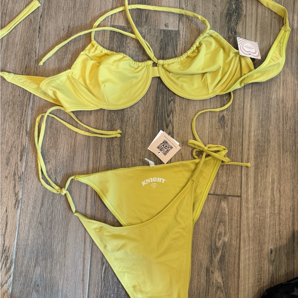 Knight Swim Yellow Bikini Set